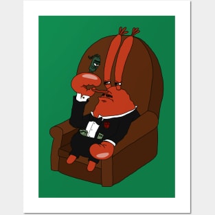 Godfather Mr Krabs Posters and Art